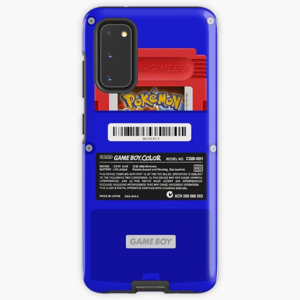 Blue GameBoy Color Back - Red Cartridge Samsung Galaxy Tough Case