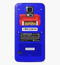 Blue GameBoy Color Back - Red Cartridge Case/Skin for Samsung Galaxy