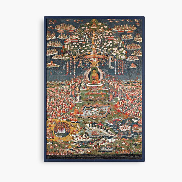 Item preview, Amitabha, the Buddha of the Western Pure Land (Sukhavati) (Restored Tibetan Artwork) designed and sold by PromoteProgress.
