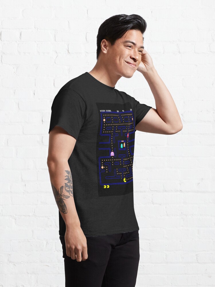 Alternate view of "Vintage Eater" - Vintage, Retro, Video, Game, Gamer, Nerd, Nerdy, Ghost, Girl, Girlfriend Classic T-Shirt
