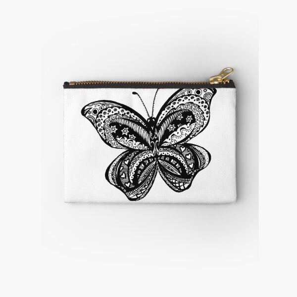 Item preview, Butterfly Aussie Tangle Black & White  designed and sold by Heatherian.