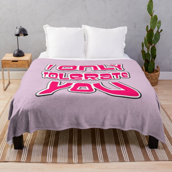 Item preview, I ONLY TOLERATE YOU - FUNNY T-SHIRT FOR PEOPLE IN RELATIONSHIPS- OR STICKER AND WALL HANGING  designed and sold by Iskybibblle.