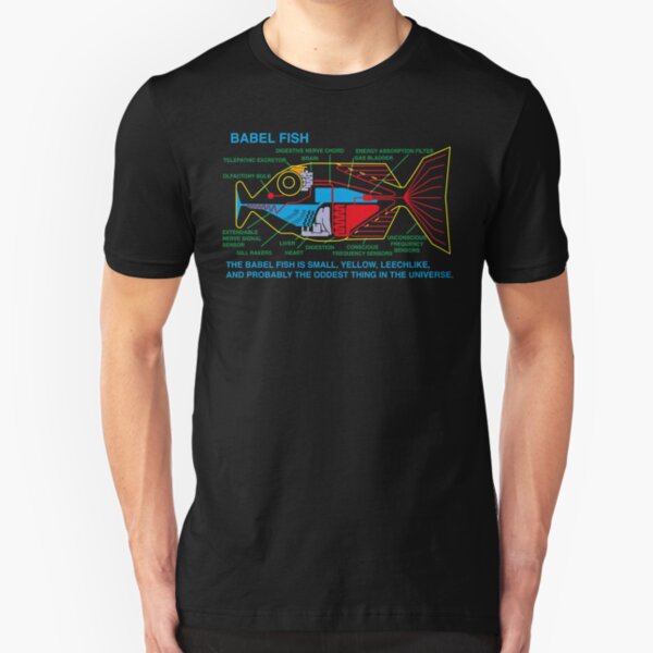 NDVH Babel Fish H2G2 Slim Fit T-Shirt