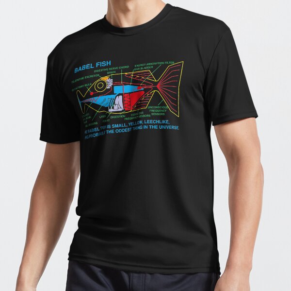 NDVH Babel Fish H2G2 Active T-Shirt