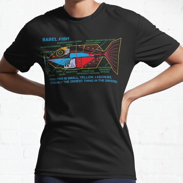 NDVH Babel Fish H2G2 Active T-Shirt