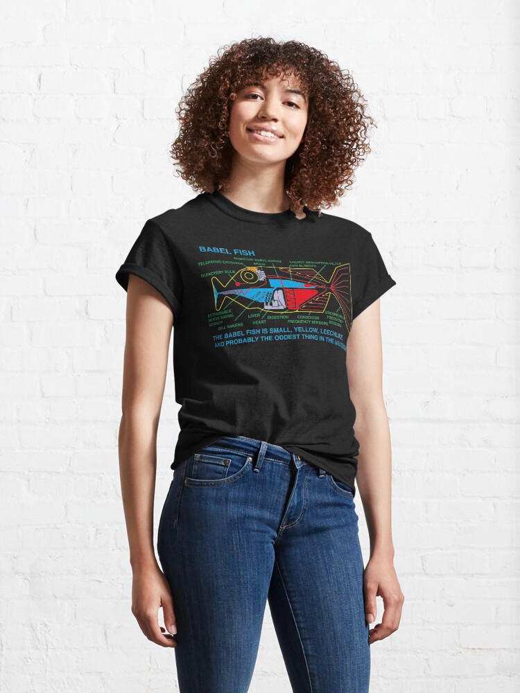 Alternate view of NDVH Babel Fish H2G2 Classic T-Shirt