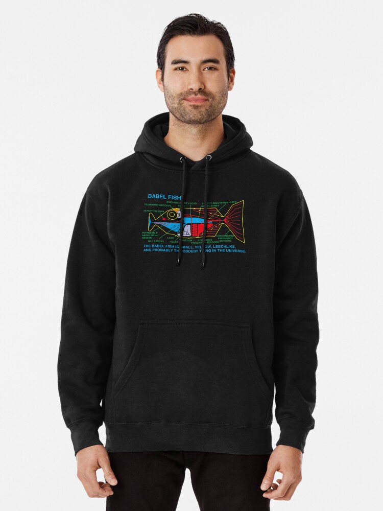 Thumbnail 1 of 5, Pullover Hoodie, NDVH Babel Fish H2G2 designed and sold by nikhorne.