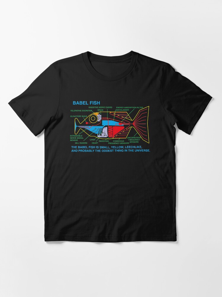 Alternate view of NDVH Babel Fish H2G2 Essential T-Shirt