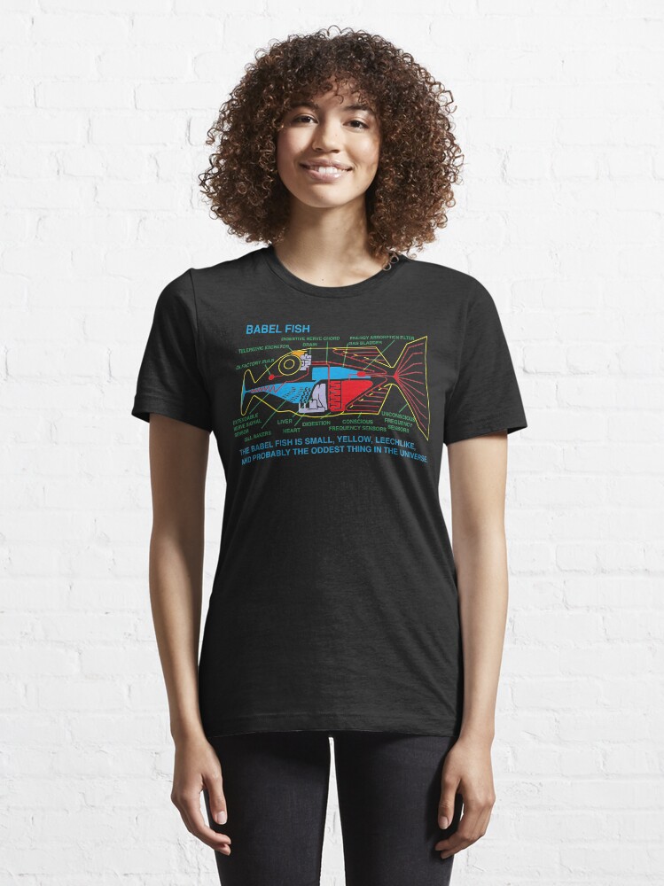 Alternate view of NDVH Babel Fish H2G2 Essential T-Shirt