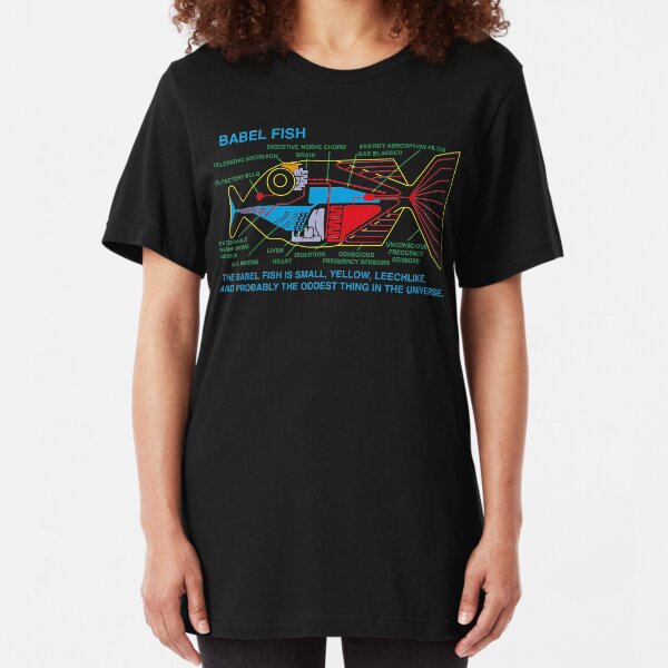 NDVH Babel Fish H2G2 Slim Fit T-Shirt