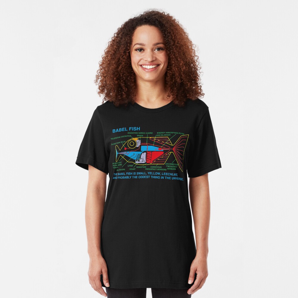 NDVH Babel Fish H2G2 Slim Fit T-Shirt