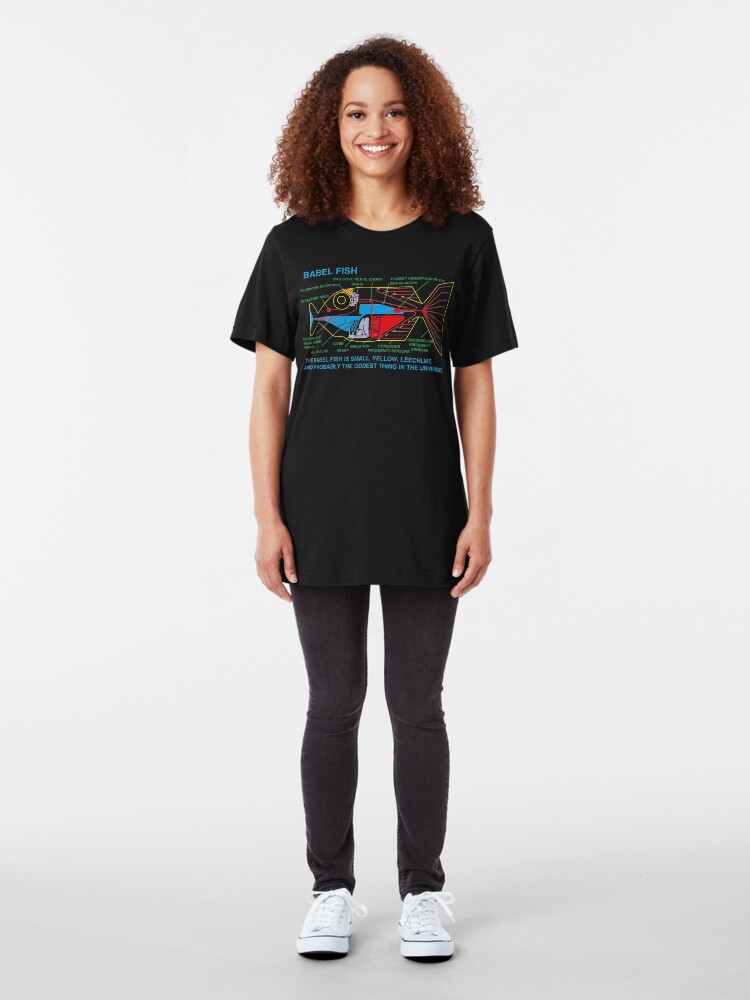 Alternate view of NDVH Babel Fish H2G2 Slim Fit T-Shirt
