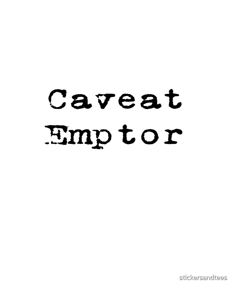 Caveat Emptor Latin Statement Buyer Beware Ipad Case Skin By Stickersandtees Redbubble