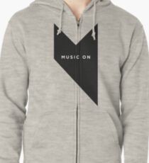 Music On Ibiza Zipped Hoodie