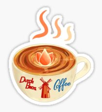 Cup of coffee Dutch bros tulip Sticker