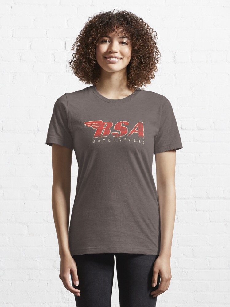 Alternate view of BSA Motorcycle Distressed Design Logo T Shirt Essential T-Shirt