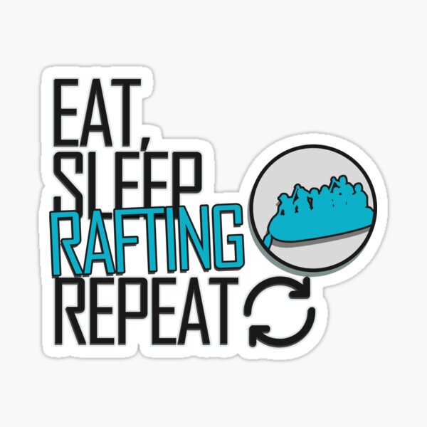 Funny Rafting Stickers Redbubble