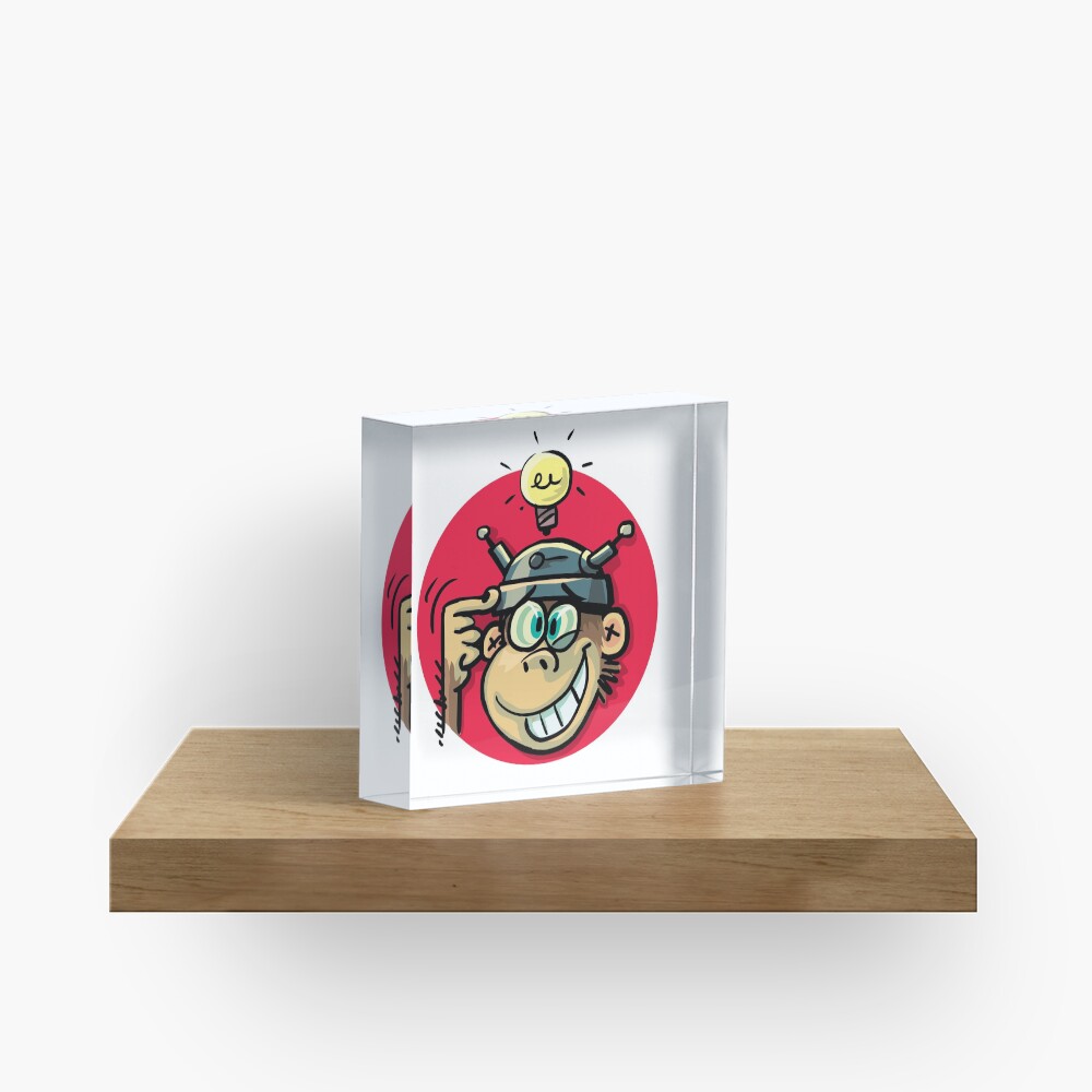 monkey has an idea Acrylic Block
