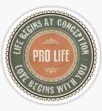 Pro Life Sticker