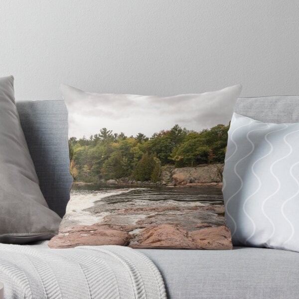 Item preview, Mississagi River - Pink Granite Riverbed and Whitewater Rapids designed and sold by Georgia Mizuleva.