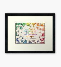It was books Framed Print