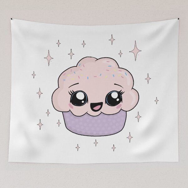 Item preview, Cute Kawaii Cupcake designed and sold by ValentinaHramov.