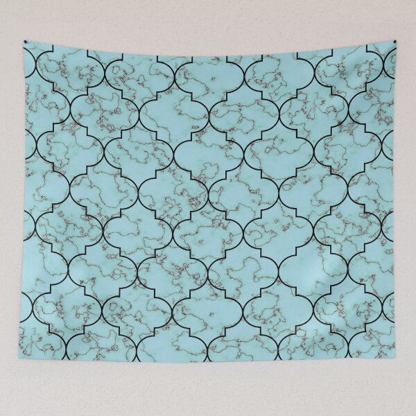 Item preview, Gorgeous marble, printed MTP1 turquoise  designed and sold by diapatternLab.