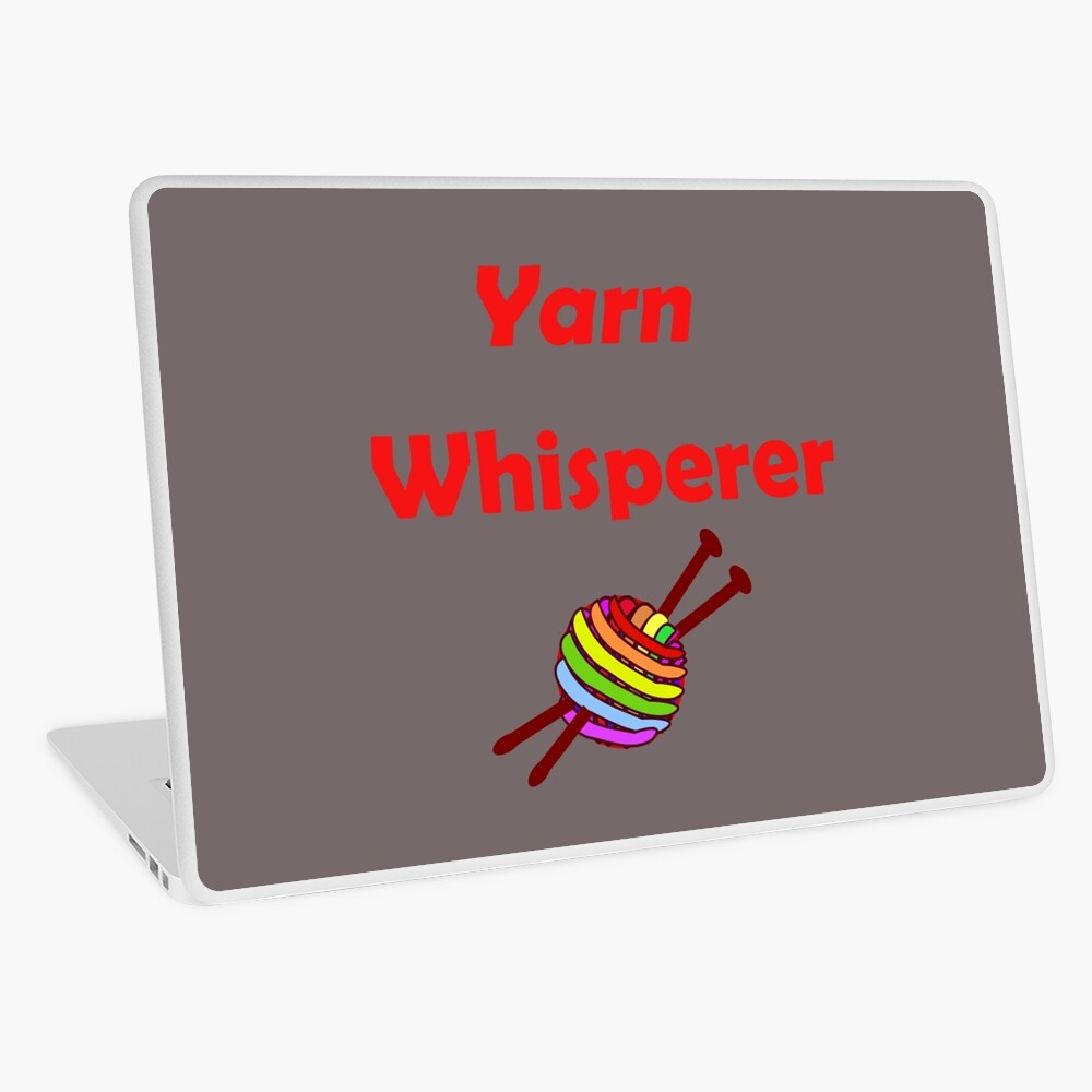 Yarn whisperer Laptop Skin