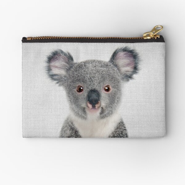 Women's Wallet Green Leaf Animal Koala Zipper Wallet Clutch Purse
