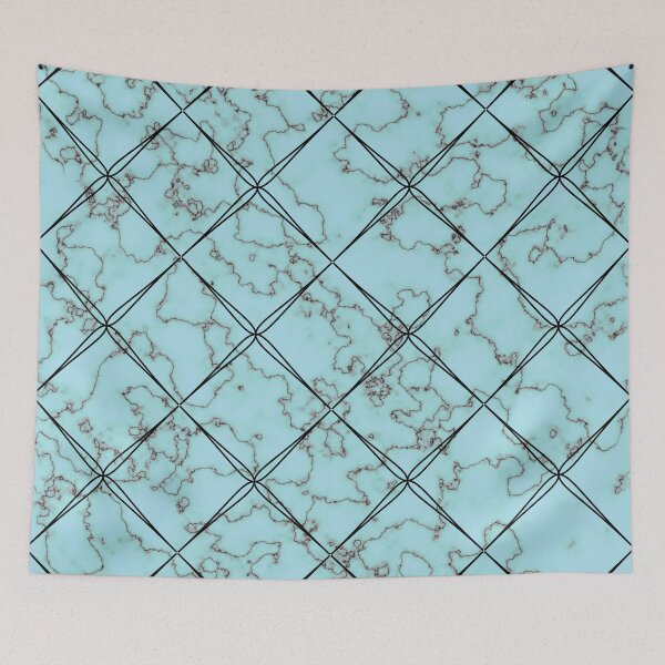 Item preview, Gorgeous marble, printed MWP4 turquoise designed and sold by diapatternLab.