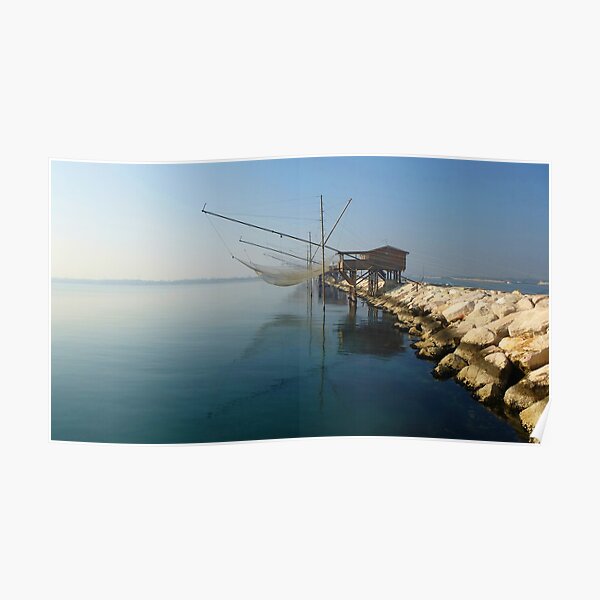 Chioggia, Italy - Fishing Nets Dry Poster