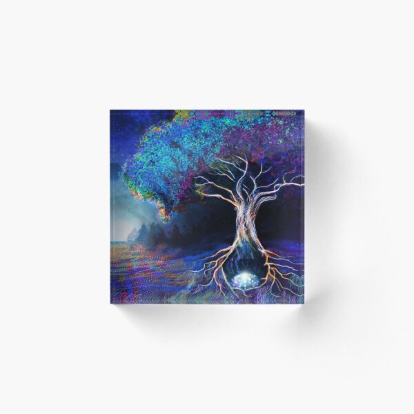 Tree Of Life - Tapestry Acrylic Block