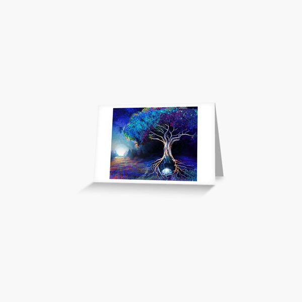 Tree Of Life - Tapestry Greeting Card