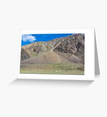 Camp at Sarchu Greeting Card