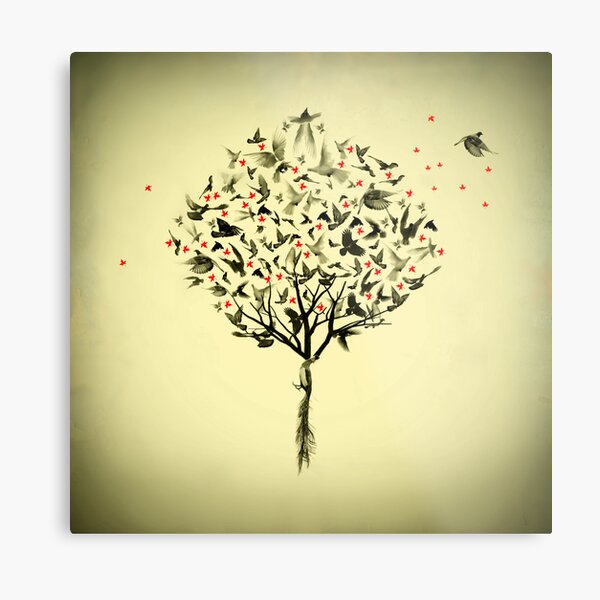 A bird in the hand Metal Print