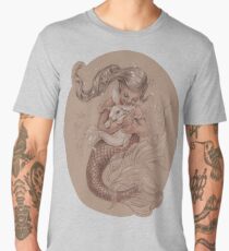Mermaid mit ihrem Haustier Merbunny Männer Premium T-Shirts