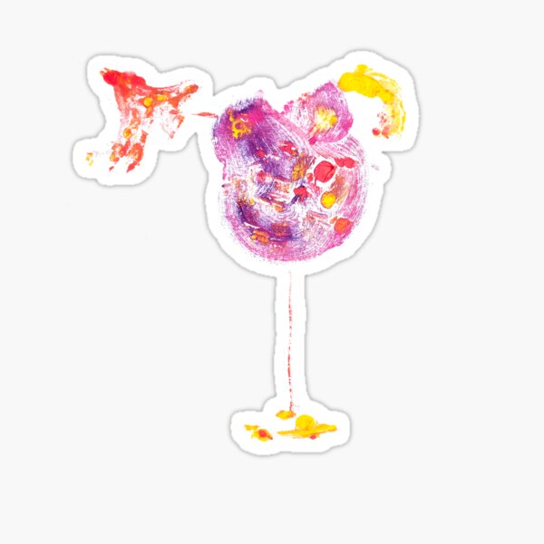 Wineglass Sticker