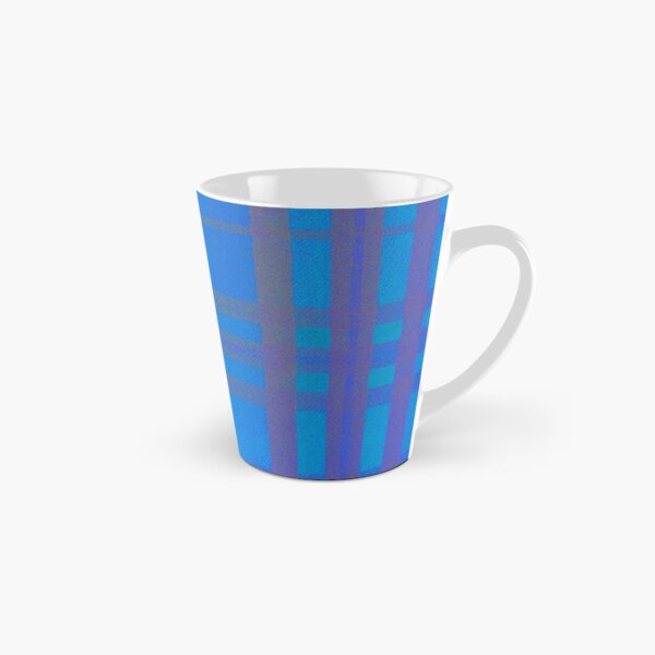 Blue Tartan Tall Mug