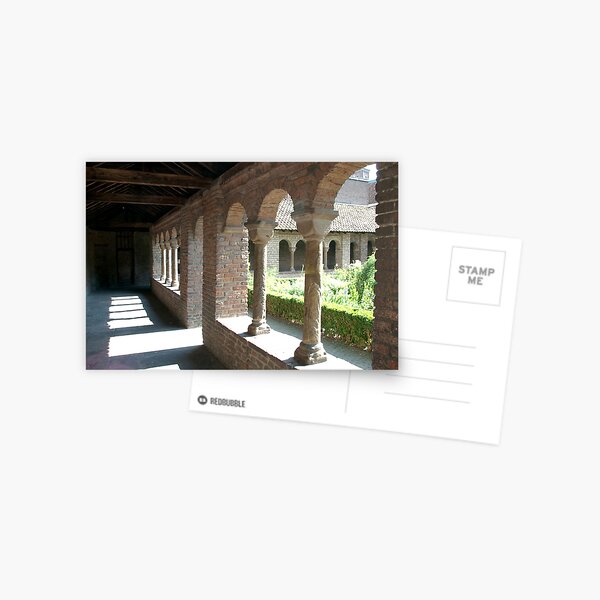 Romanesque cloister gallery and herb garden - Utrecht Postcard