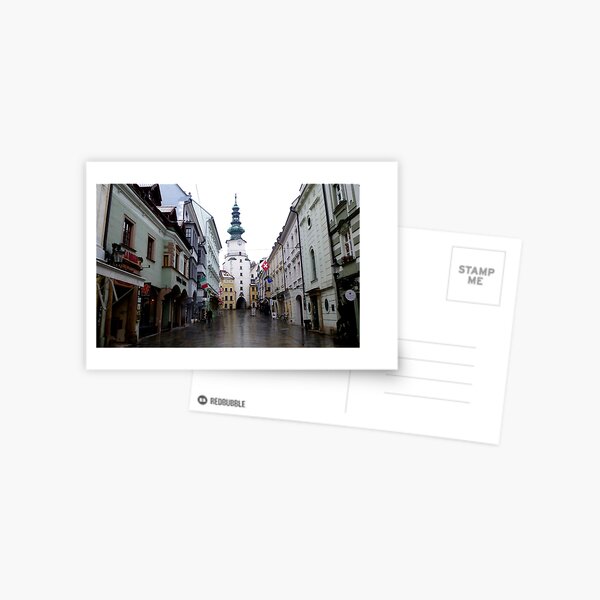 Bratislava Old City Centre In January Postcard