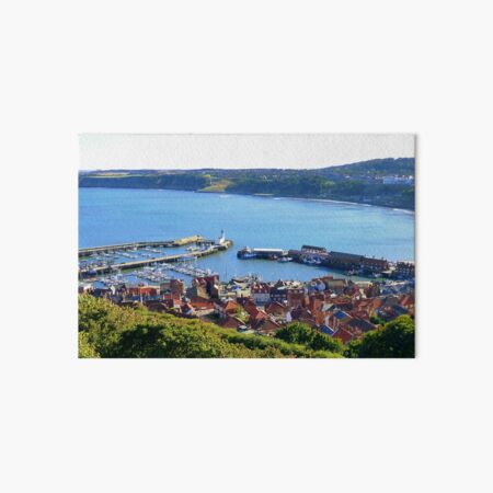Scarborough, Yorkshire - Afternoon Shadows Panoramic View Art Board Print