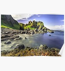 Dunluce Castle, Ireland. (Painting) Poster