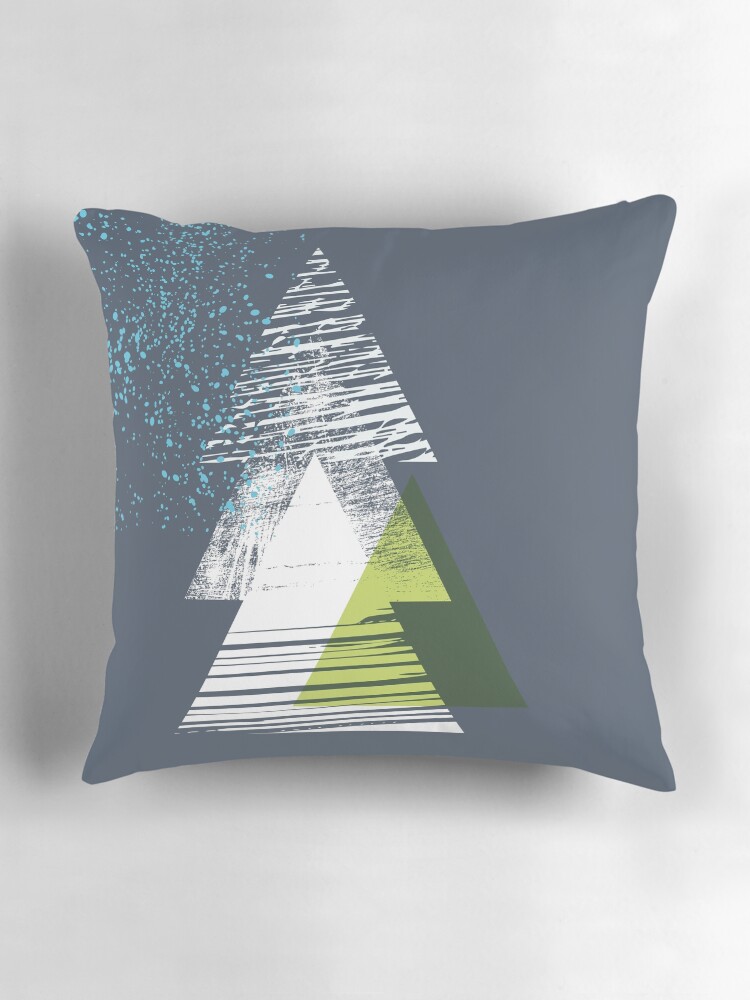Thumbnail 3 of 4, Pillow, Geometric Christmas Tree designed and sold by HoopandHoller.