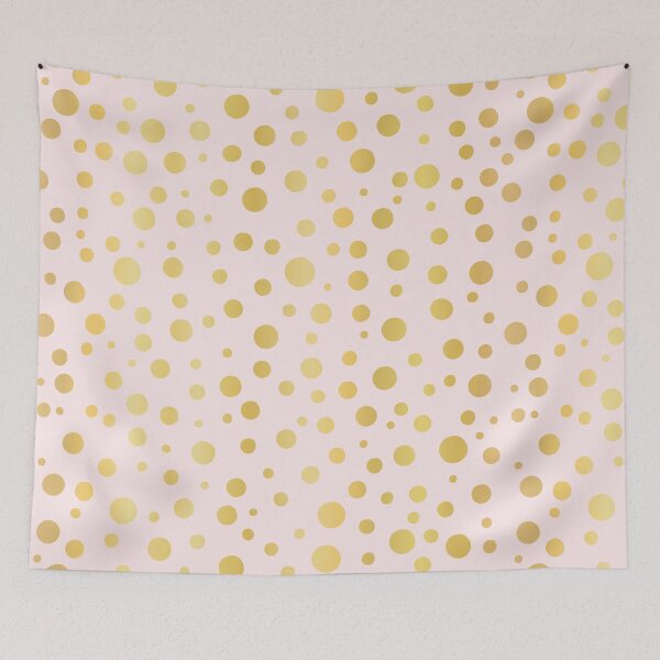 Item preview, Luxe Rose Gold Polka Dots Pattern Seamless Vector, Drawn Metallic designed and sold by Limolida.