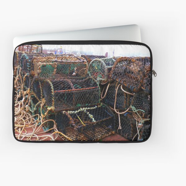 Lobster-pots In Scarborough Harbour Laptop Sleeve