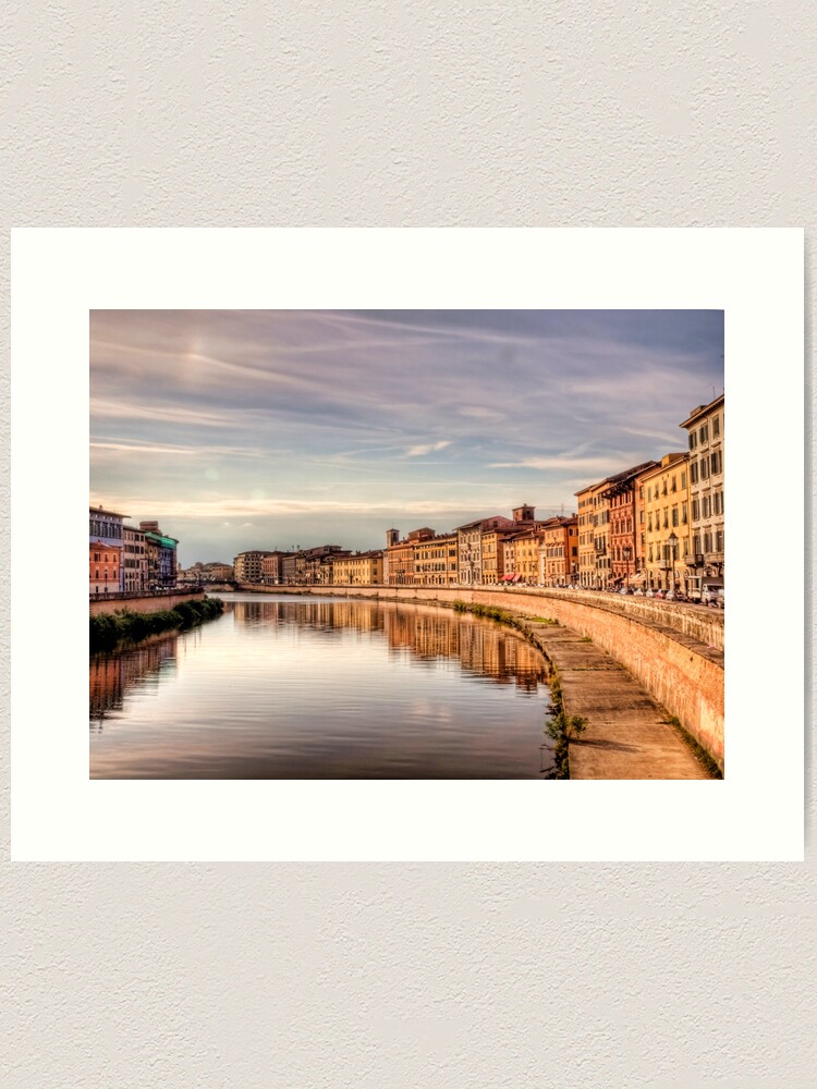 Alternate view of River Arno - Pisa Art Print