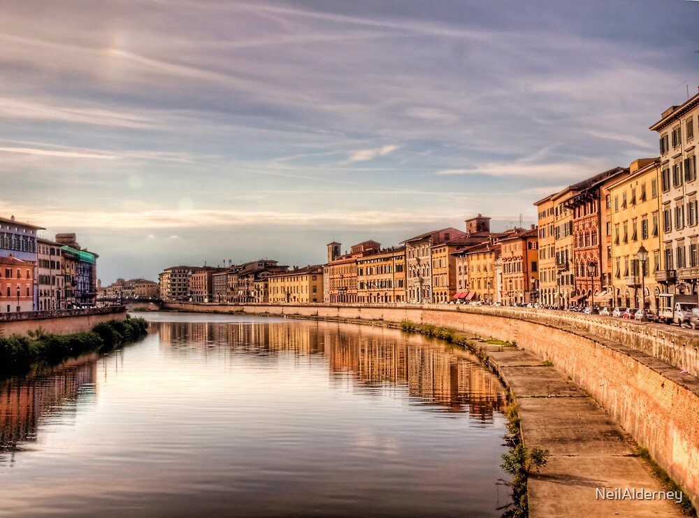 “River Arno - Pisa” by NeilAlderney | Redbubble