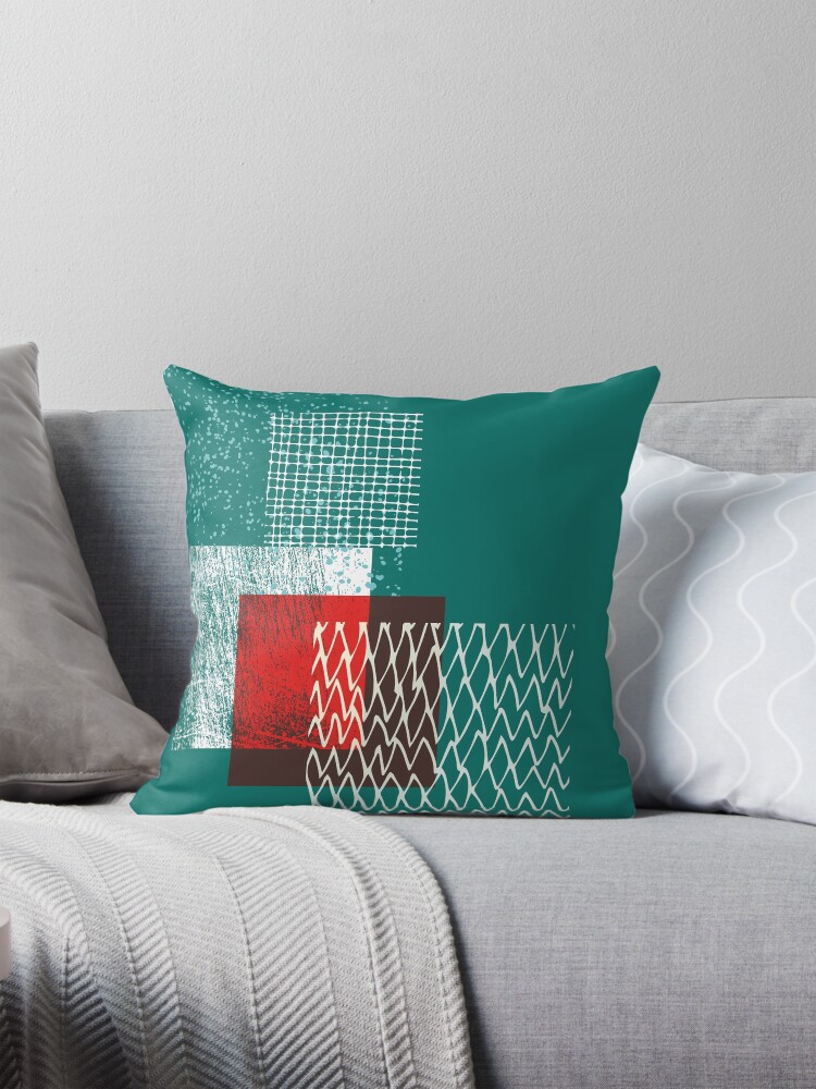 Thumbnail 1 of 4, Pillow, Geometric Christmas Boxes designed and sold by HoopandHoller.