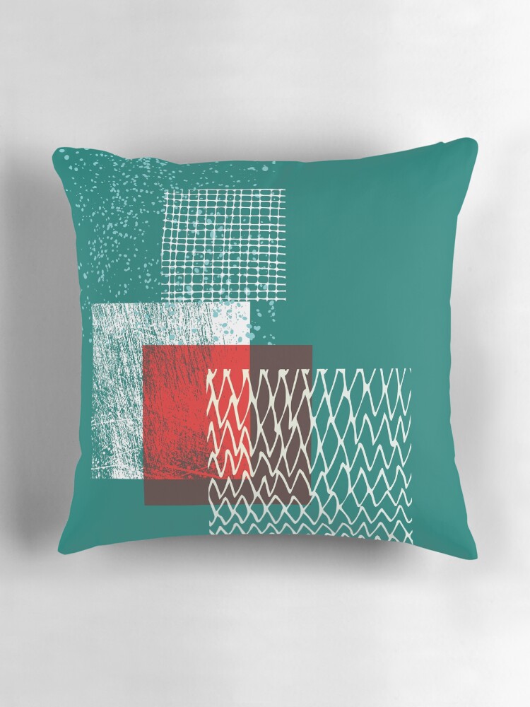 Thumbnail 3 of 4, Pillow, Geometric Christmas Boxes designed and sold by HoopandHoller.