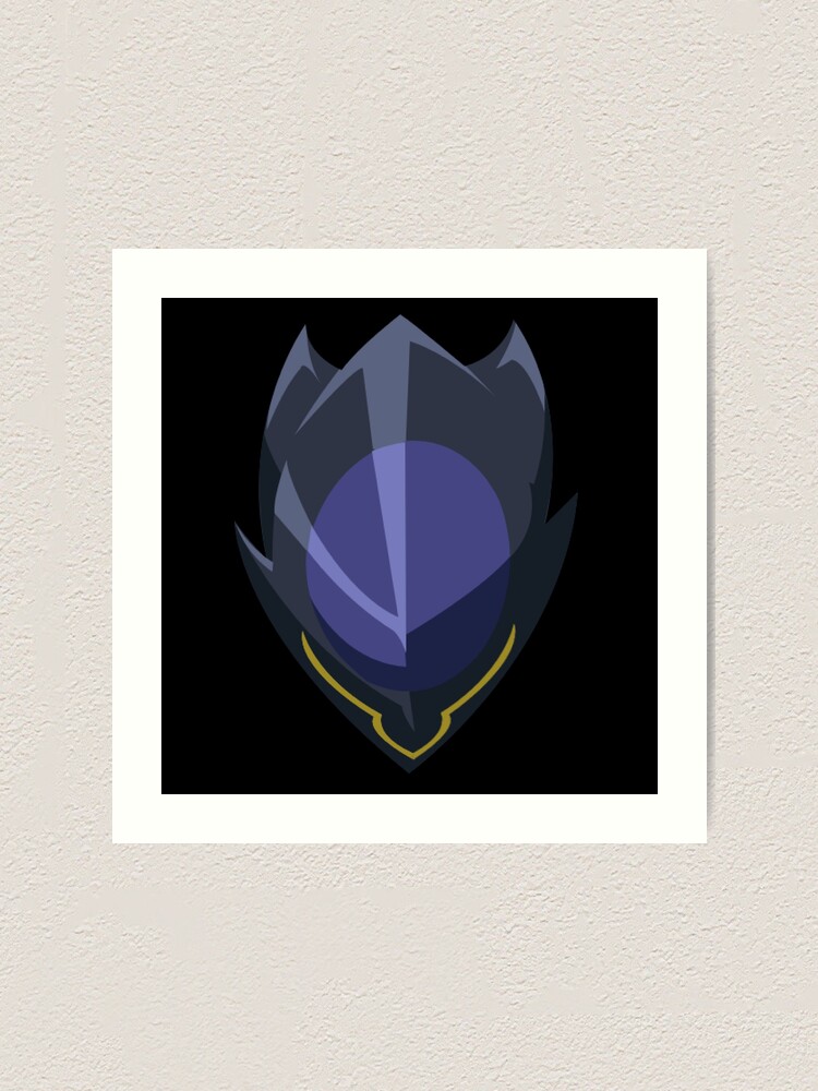 Code Geass Helmet Art Print By Codygronk Redbubble
